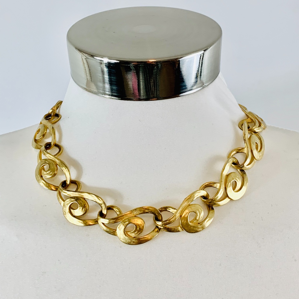 Erwin Pearl PEP Matte Gold Necklace 95$